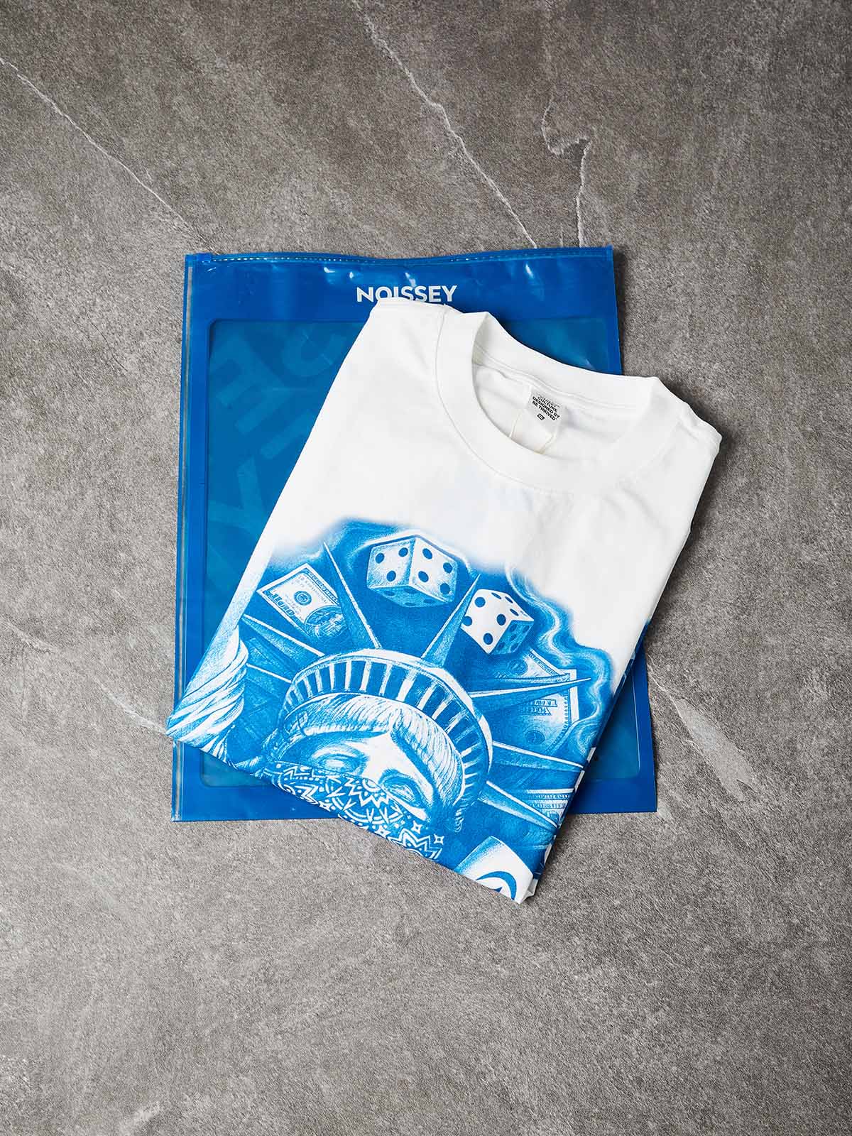 NOISSEY "LIBERTY GRAFFITI" CHICANO ART TEE - TECH COTTON OVERSIZED