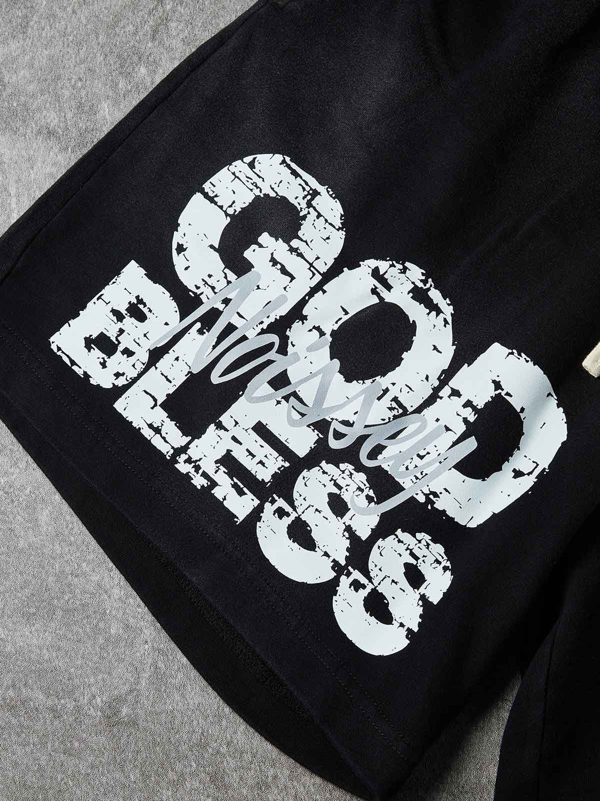 NOISSEY "GOD BLESS" RELIGIOUS JESUS PORTRAIT GRAPHIC SWEATPANTS
