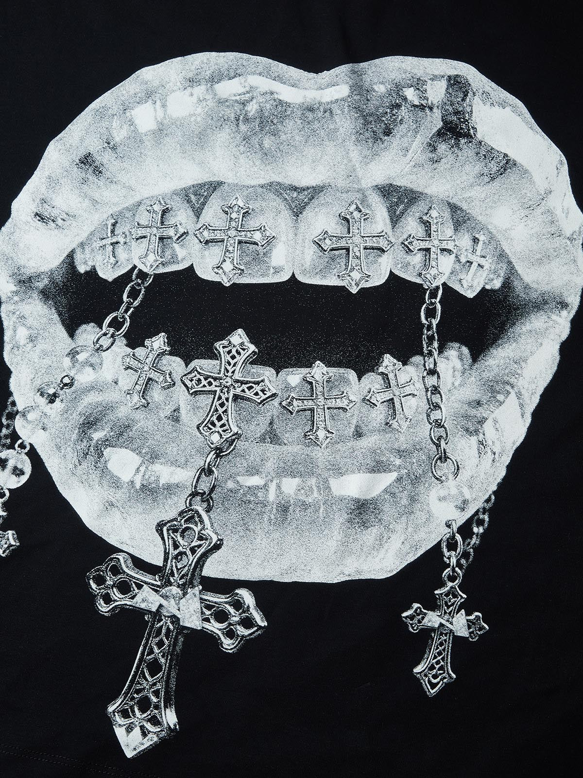 NOISSEY "FROZEN ICON" ICY CROSS & GRILLZ ARTWORK OVERSIZED TEE
