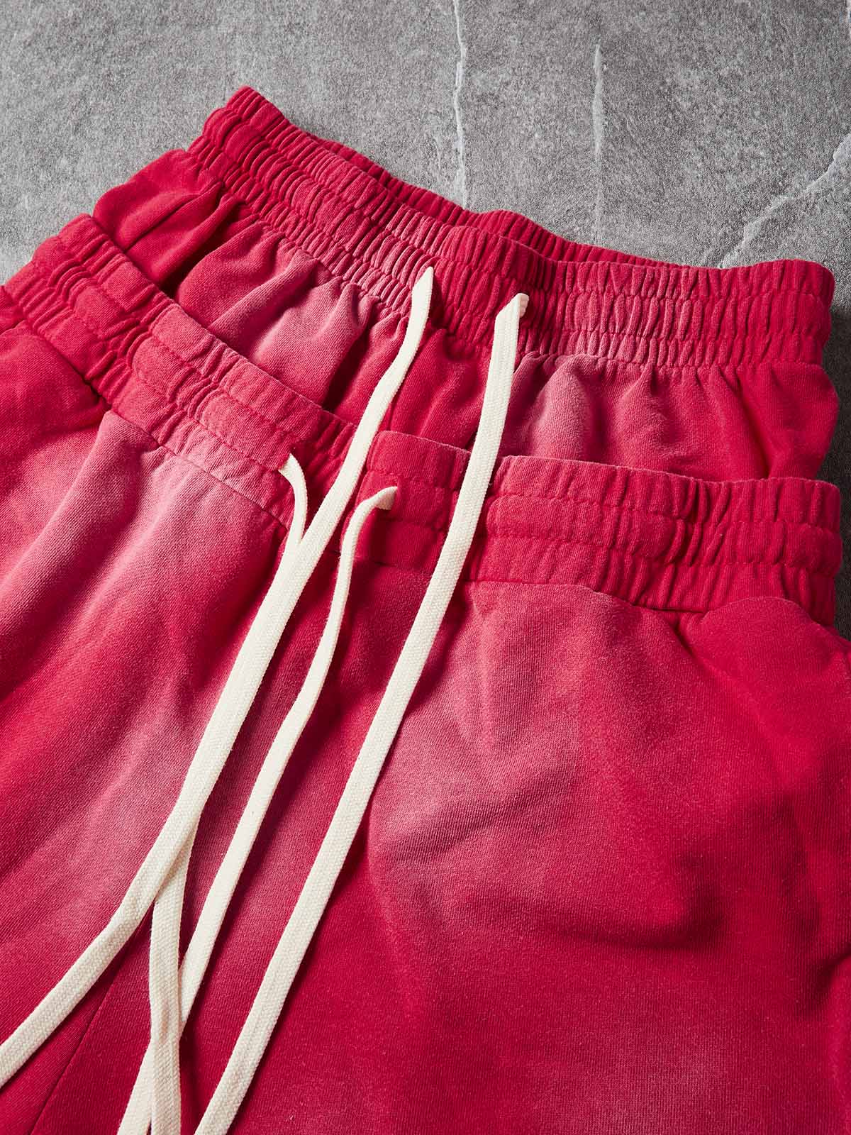 NOISSEY Heavy Sweat Shorts with Rhinestone Gothic Cross - 4 Colors Available