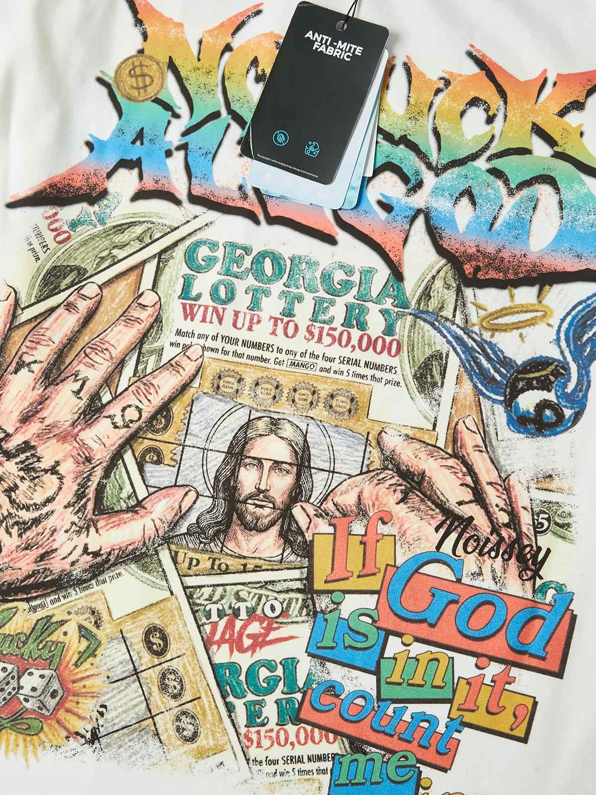 NOISSEY "NO LUCK ALL GOD" GRAFFITI ARTWORK SWEATSHIRT