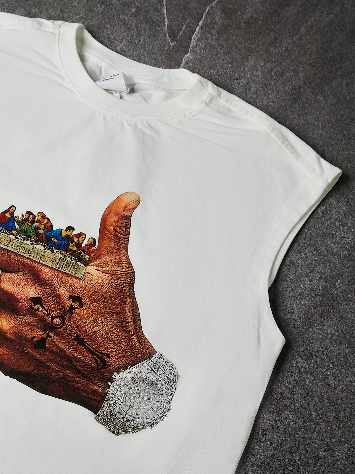NOISSEY "Risk Takers" The Last Supper Graphic Art Tank - Off-White