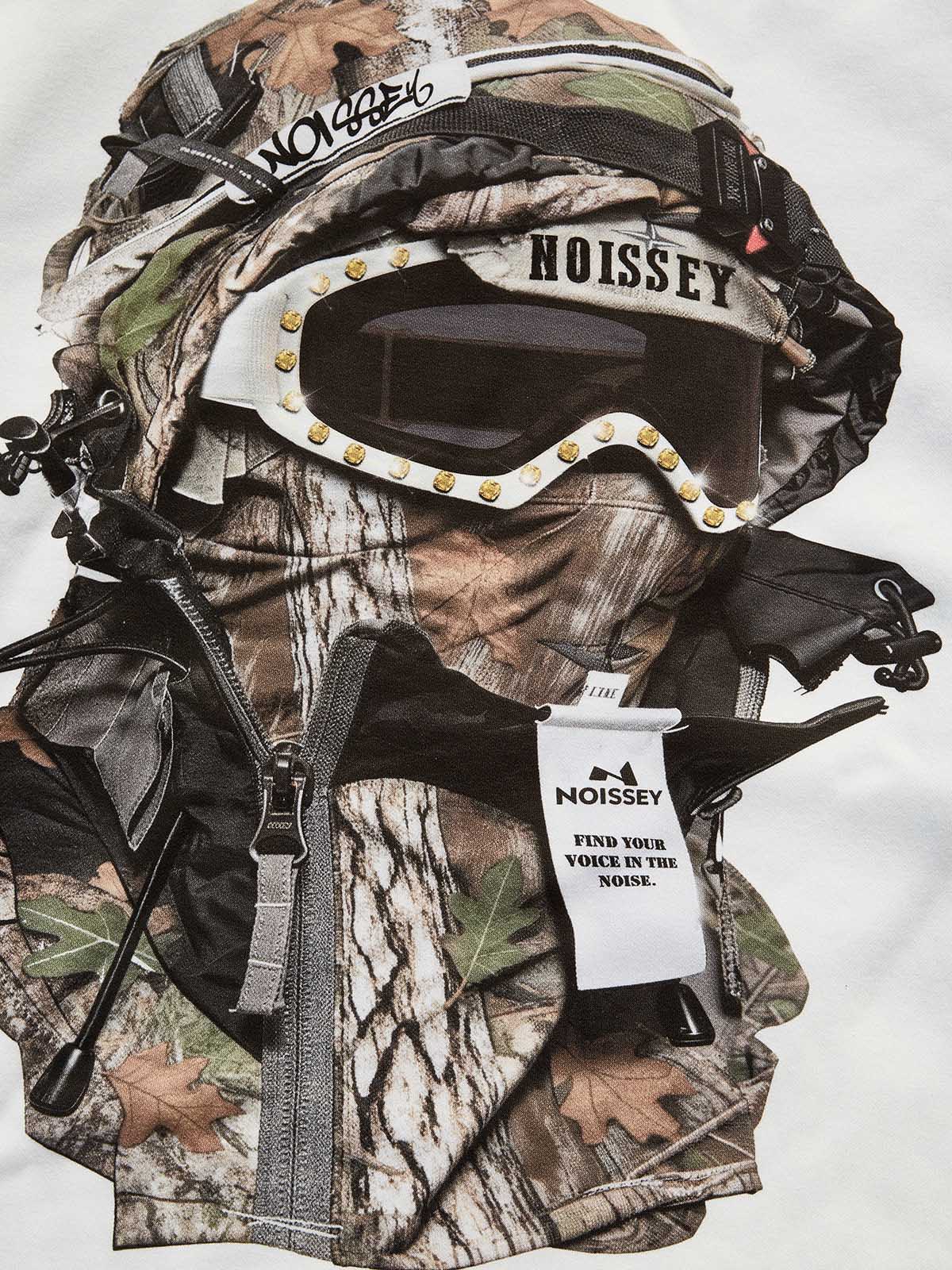 NOISSEY "Urban Stealth" Real Tree Balaclava Print Heavyweight Long Sleeve Shirt