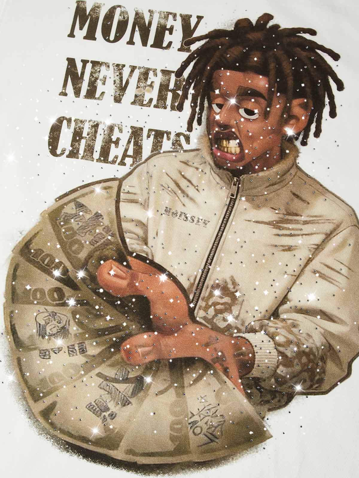 NOISSEY "MONEY NEVER CHEATS" ART PRINT - CASH BELIEF OVERSIZED TEE