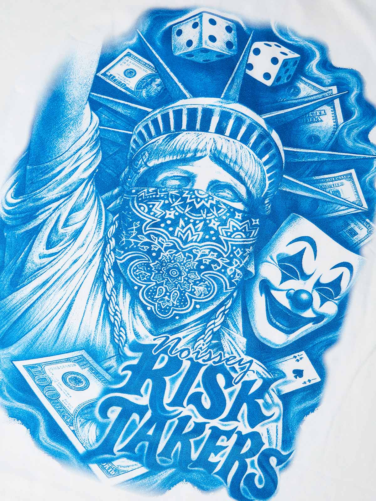 NOISSEY "LIBERTY GRAFFITI" CHICANO ART TEE - TECH COTTON OVERSIZED