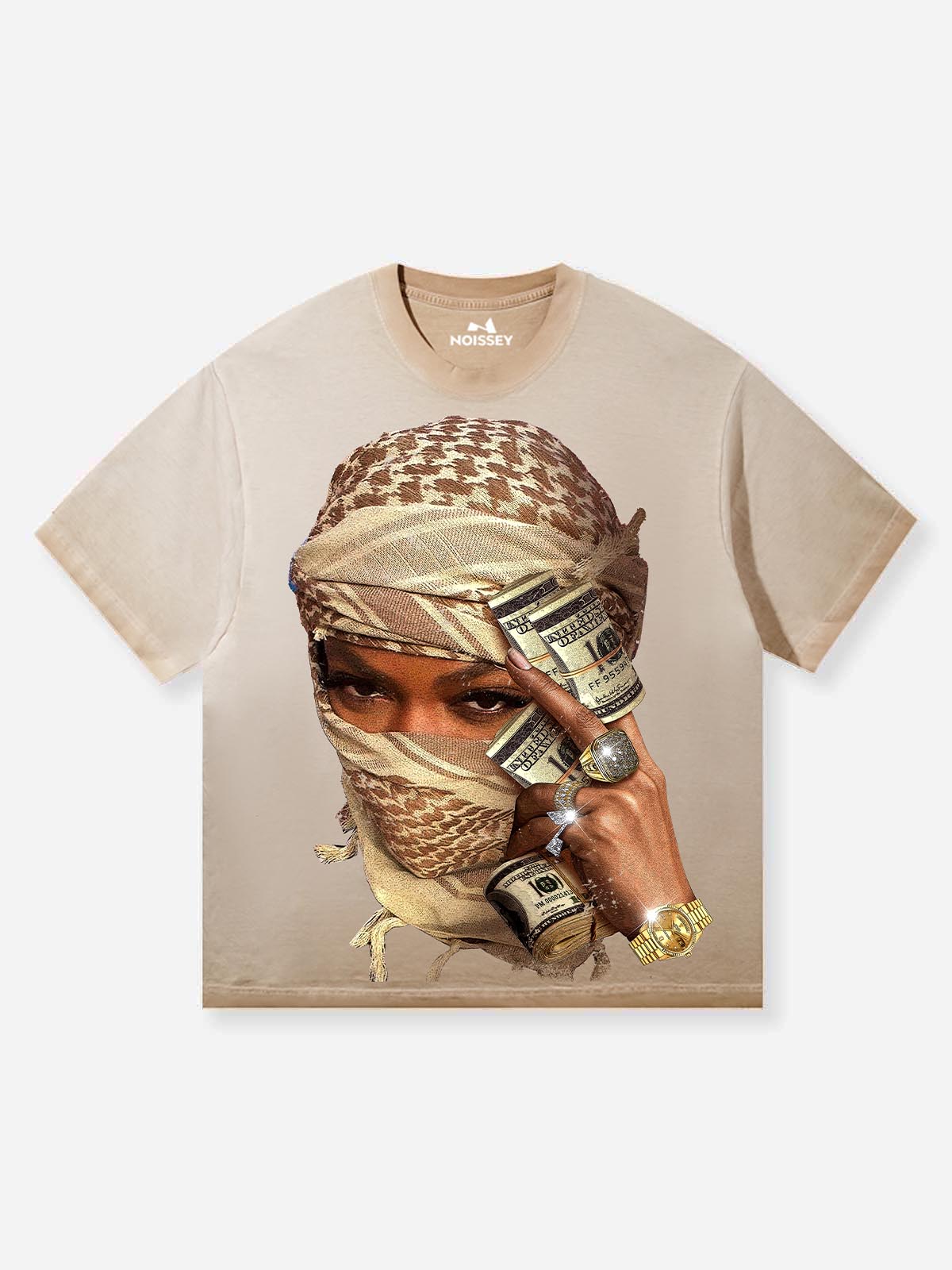 NOISSEY Desert-toned Bandana Graphic T-Shirt