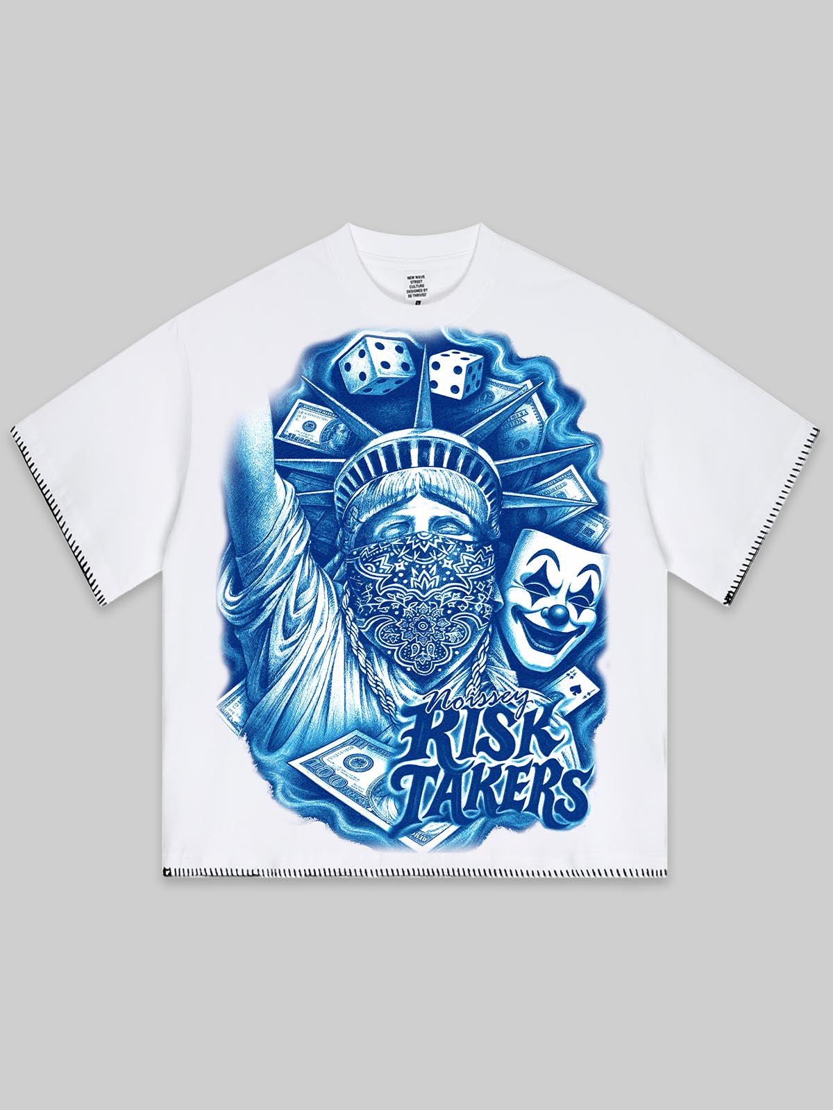 NOISSEY "LIBERTY GRAFFITI" CHICANO ART TEE - TECH COTTON OVERSIZED