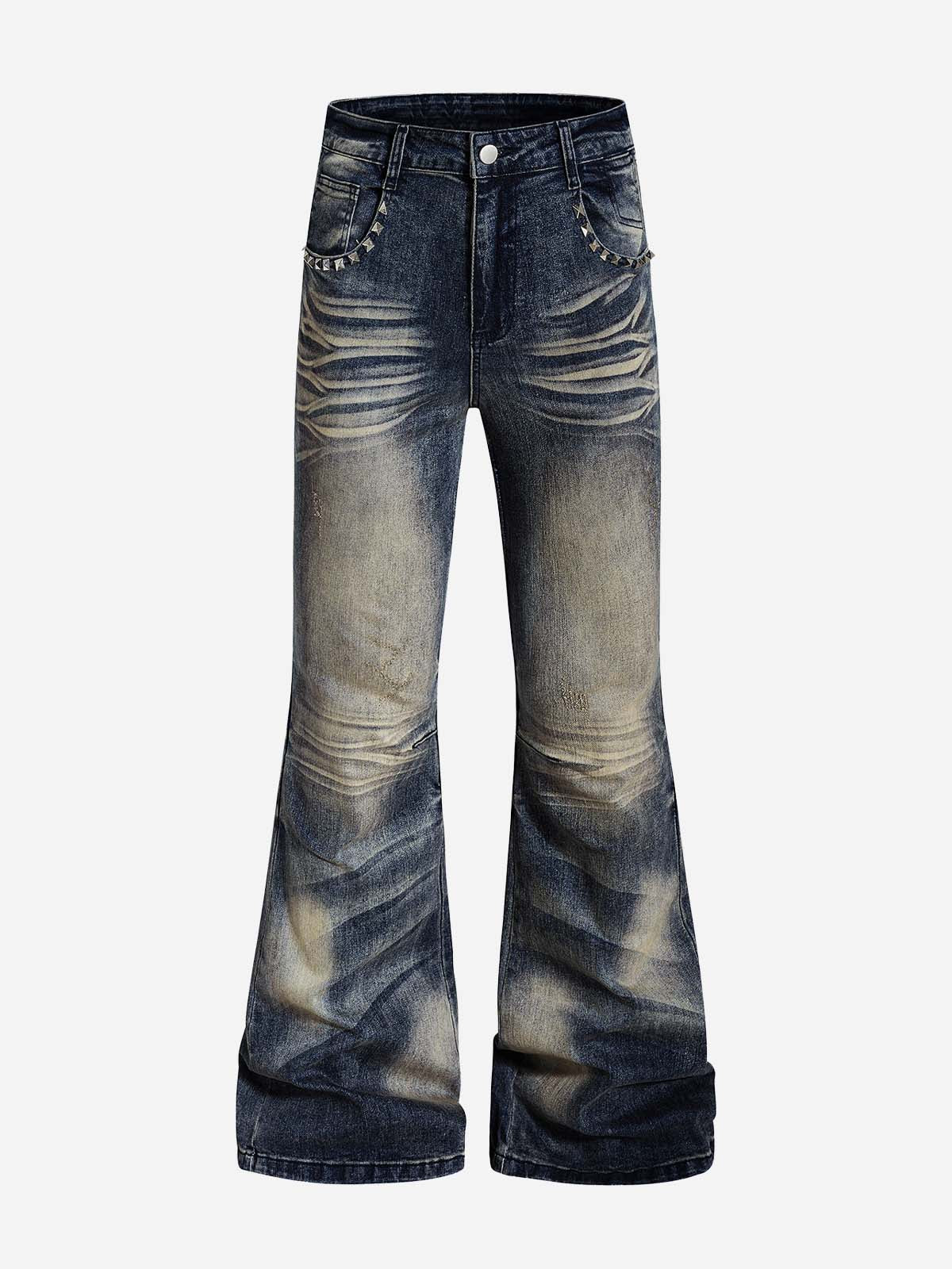 NOISSEY VINTAGE WASH FLARE JEANS - RUNS SMALL | STACKED DENIM