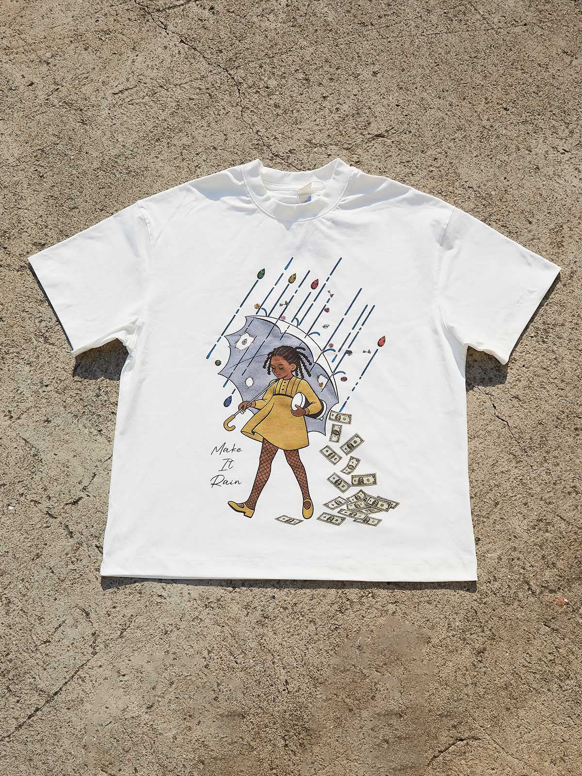 NOISSEY "Manifest Motion" Money Rain Graphic Tee