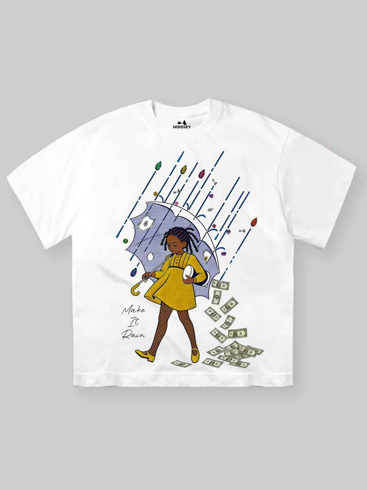 NOISSEY "Manifest Motion" Money Rain Graphic Tee