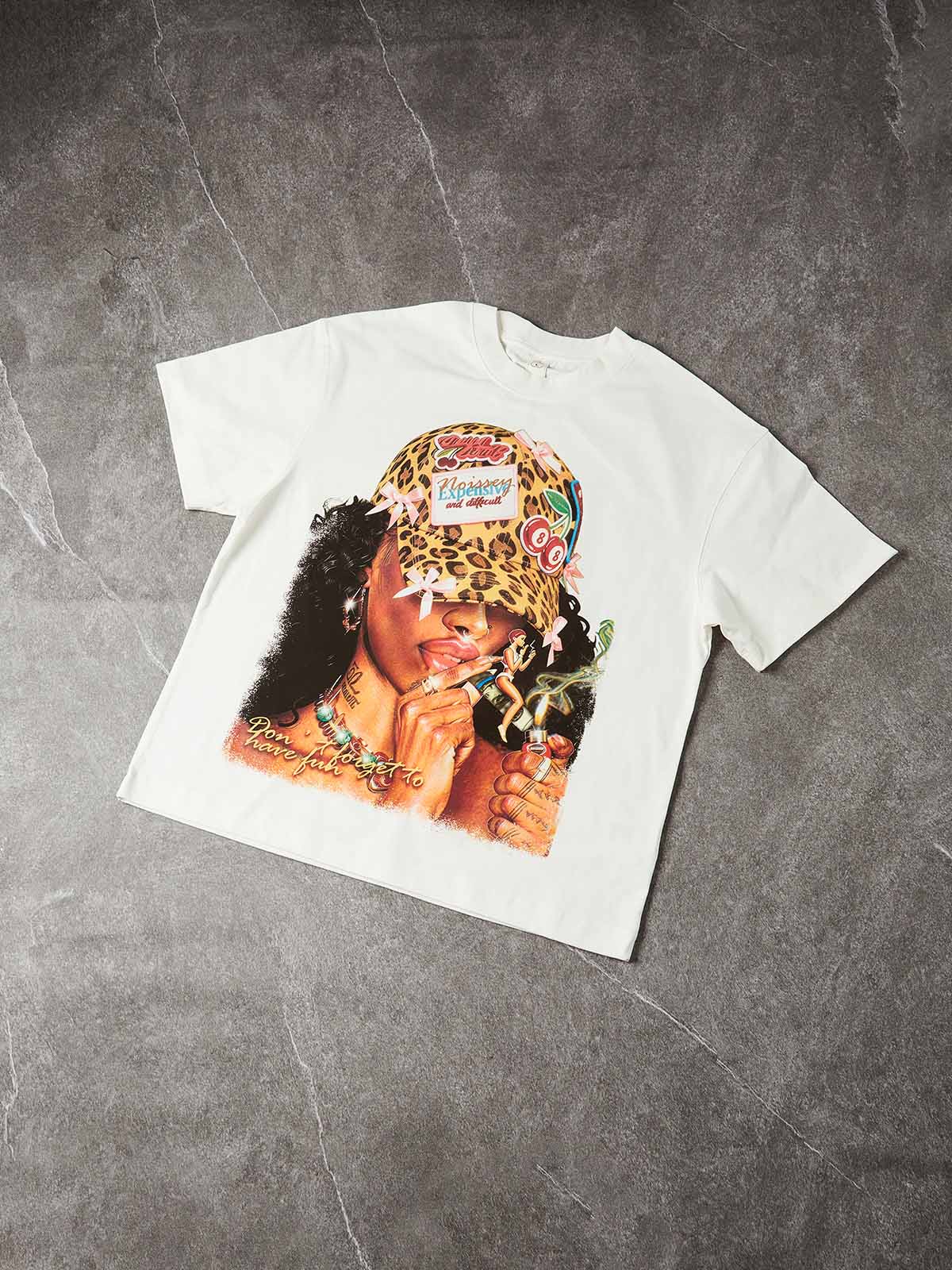 NOISSEY "DON'T FORGET TO HAVE FUN" DIY BADGE TEE - TECH COTTON