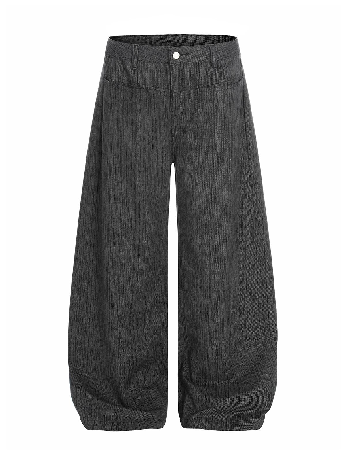 Embroidered Gray-Black Jeans