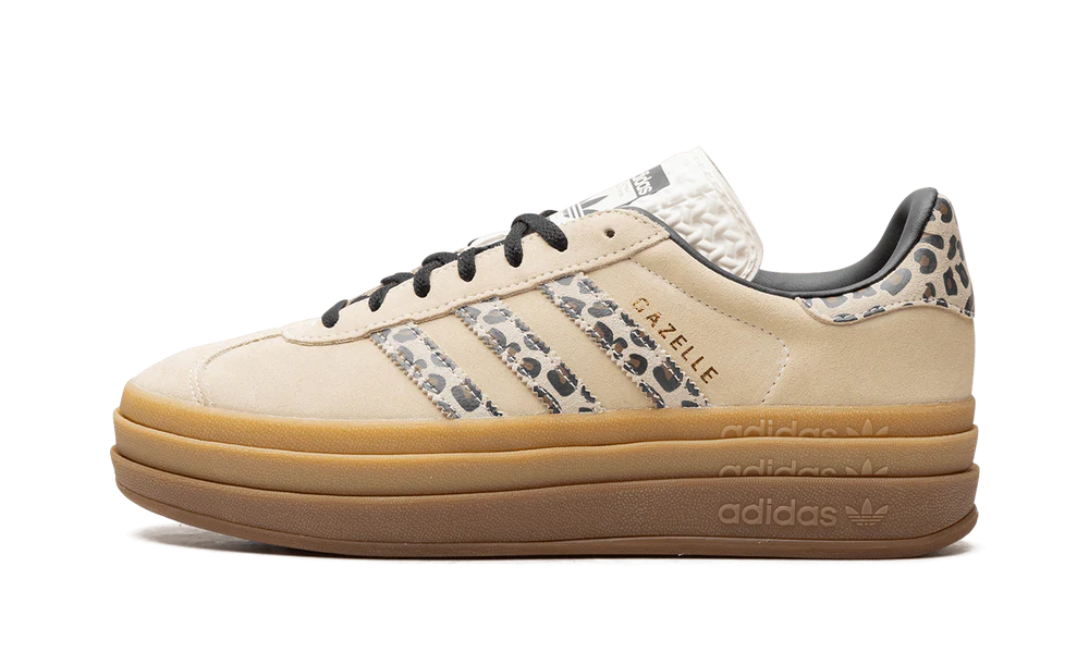 Adidas Gazelle Bold Cream Black Leopard