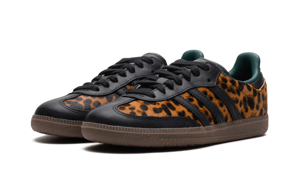Adidas Samba OG Black Green Leopard
