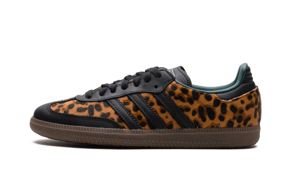 Adidas Samba OG Black Green Leopard