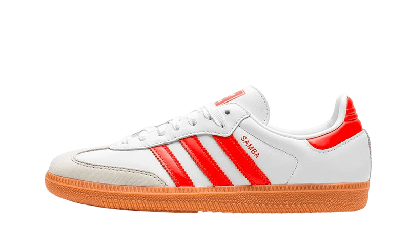 Adidas Samba OG White Solar Red Gum (Women's)