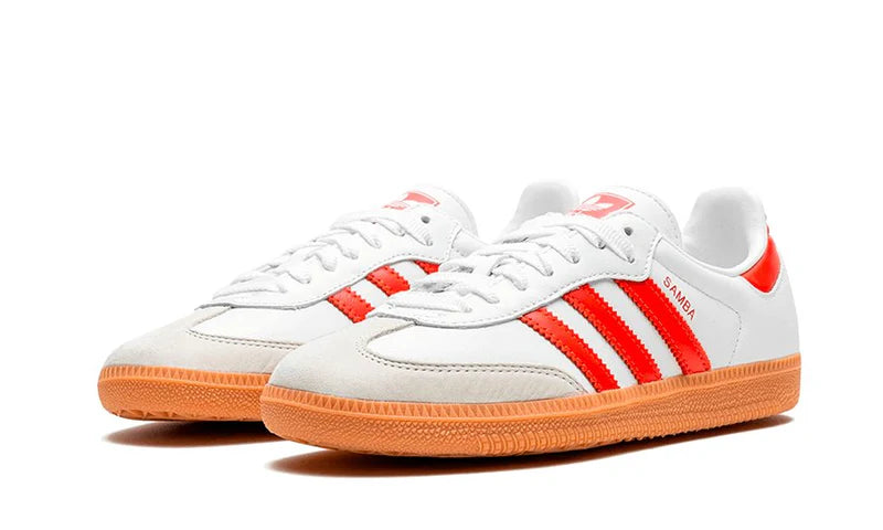 Adidas Samba OG White Solar Red Gum (Women's)