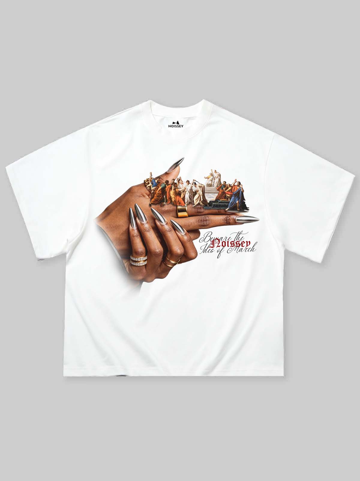 NOISSEY "Ides of March" Caesar Oil Painting Deconstructed Boxy Tee