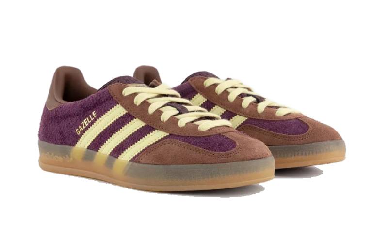 Adidas Gazelle Indoor Maroon Almost Yellow