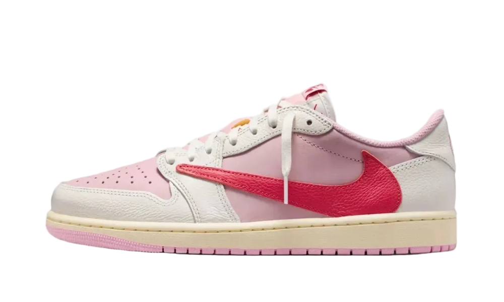 Air Jordan 1 Retro Low OG SP Travis Scott Sail Tropical Pink
