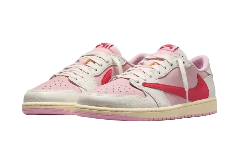 Air Jordan 1 Retro Low OG SP Travis Scott Sail Tropical Pink