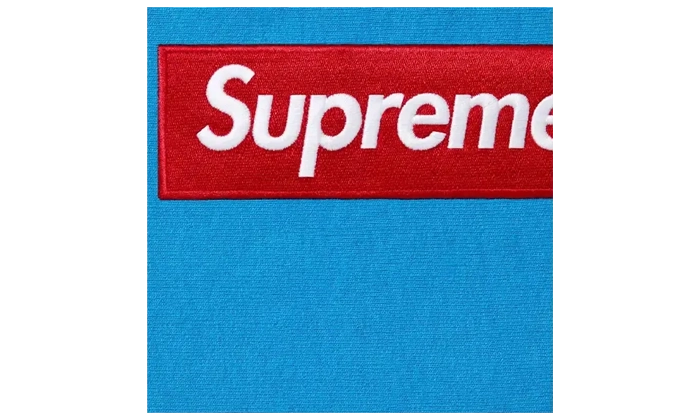 Supreme Hoodie Box Logo Blue (FW25)