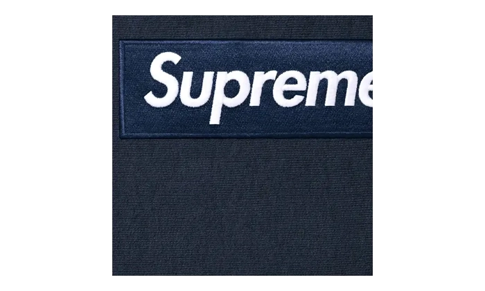 Supreme Hoodie Box Logo Navy Blue (FW25)