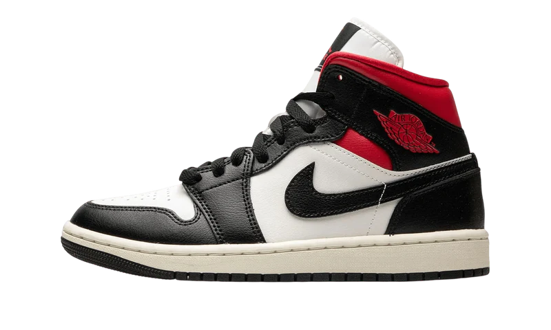 Air Jordan 1 Mid Black Gym Red