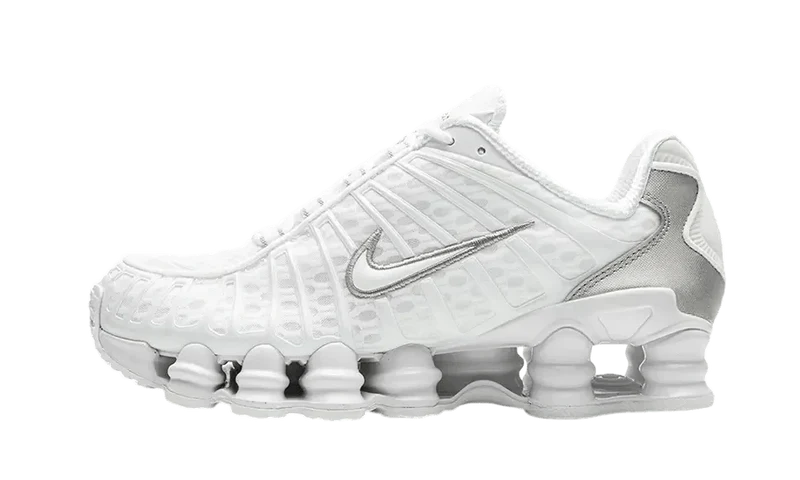 Nike Shox TL White Metallic Silver Max Orange