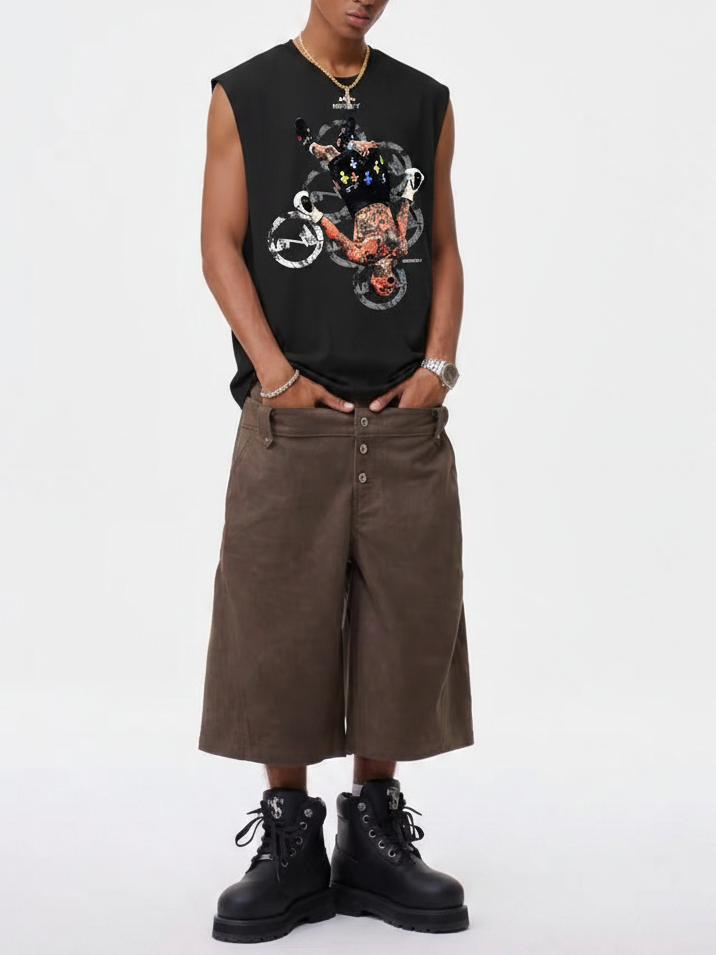 NOISSEY Chrome KO! Champion Print Tank Top