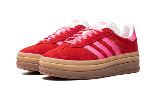 Adidas Gazelle Bold Collegiate Red Lucid Pink